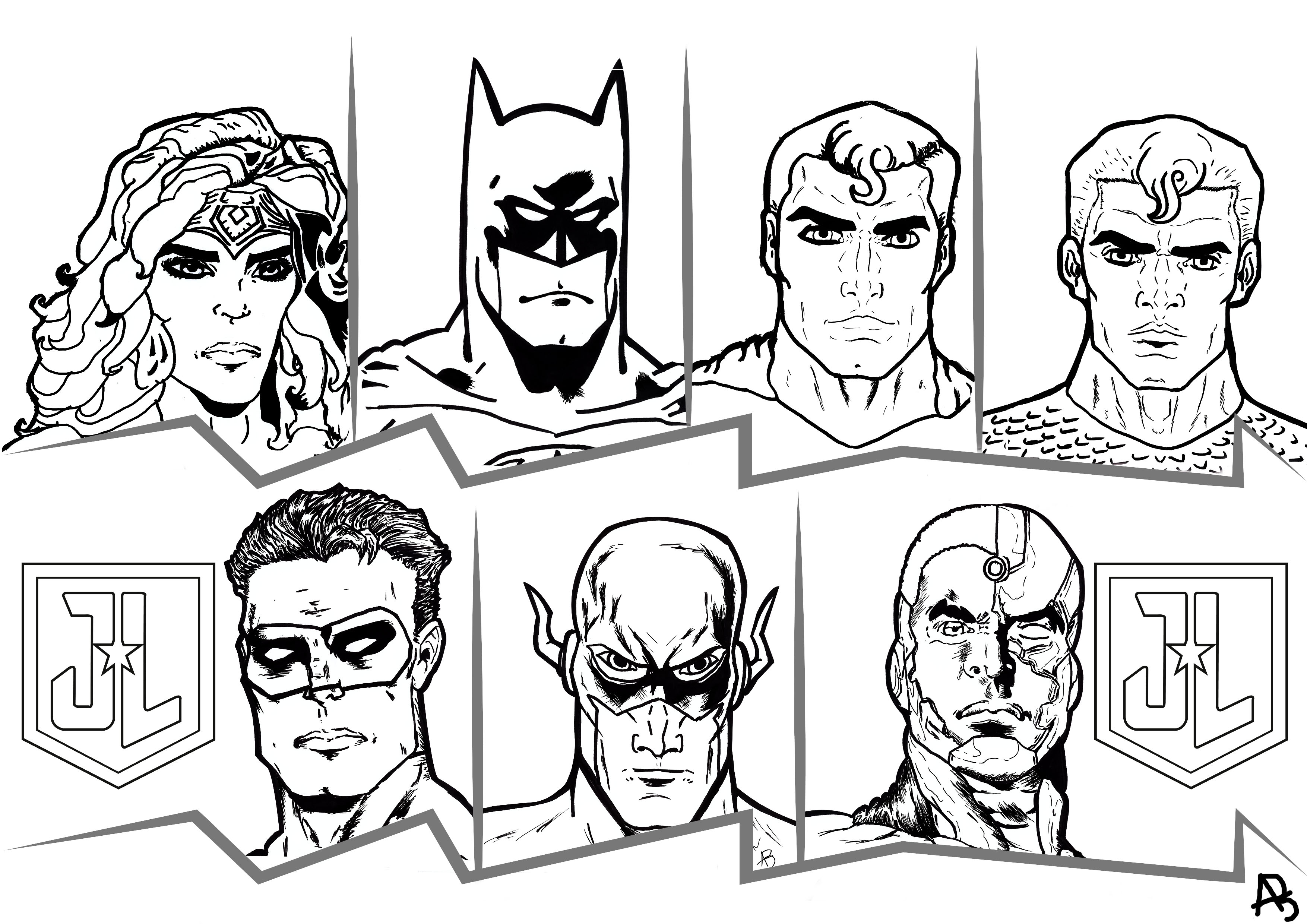 Coloring Pages Justice League