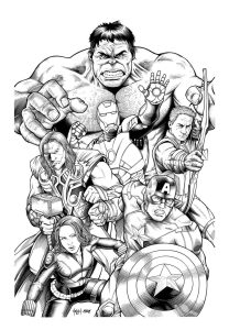 avengers hulk coloring pages