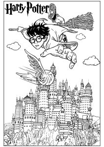 hogwarts coloring pages