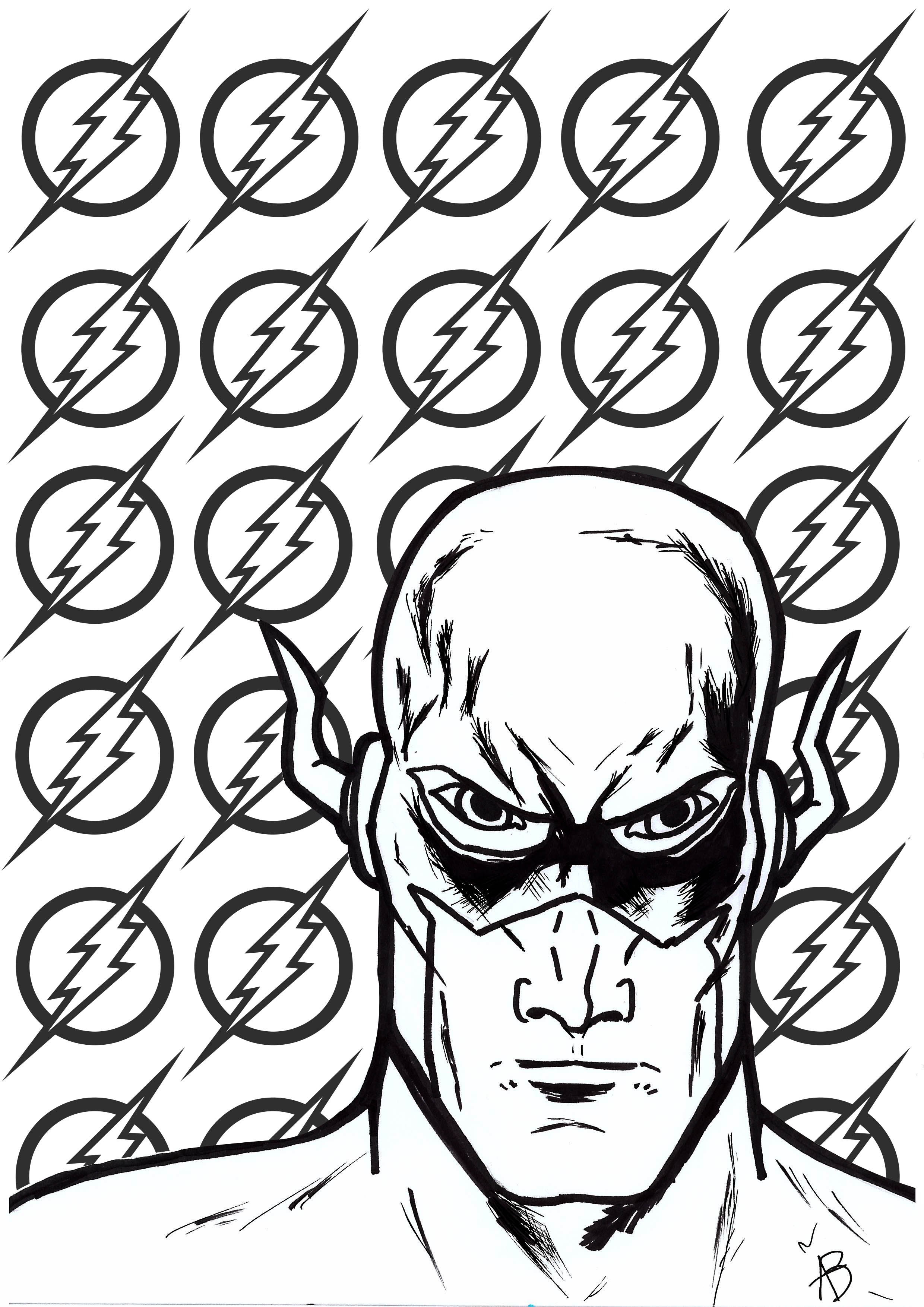 Dc Flash Coloring Coloring Pages
