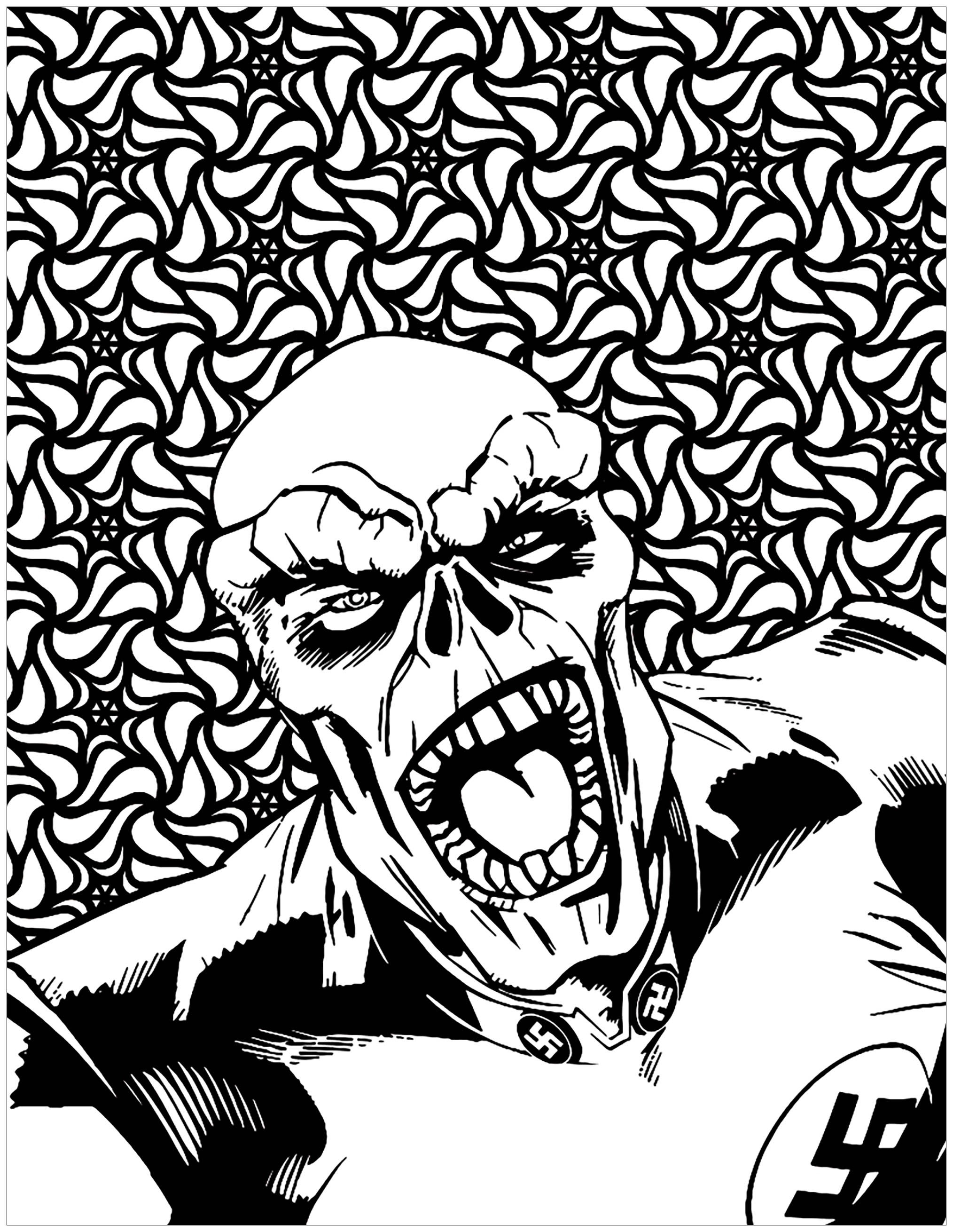Marvel villains Red Skull Books Adult Coloring Pages