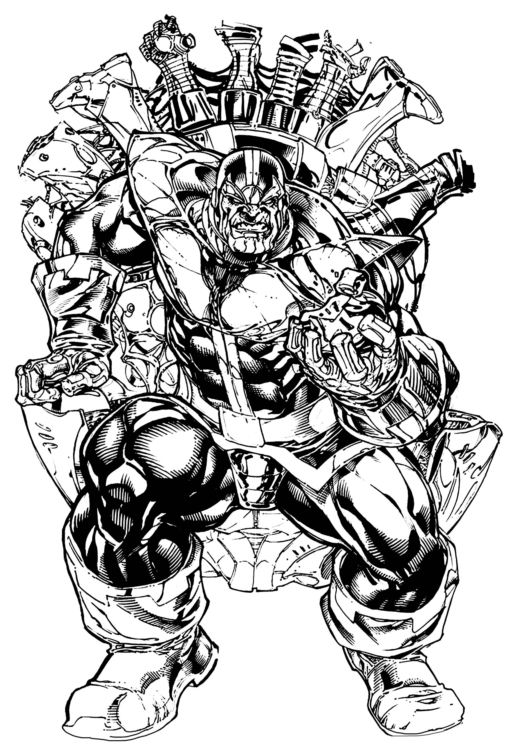 Thanos marvel Books Adult Coloring Pages