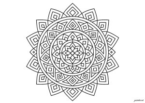 Symmetrical geometric mandala