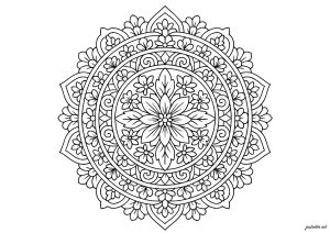 Complex floral symmetry patterns