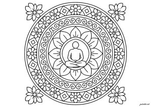Mandala symbol of Serenity