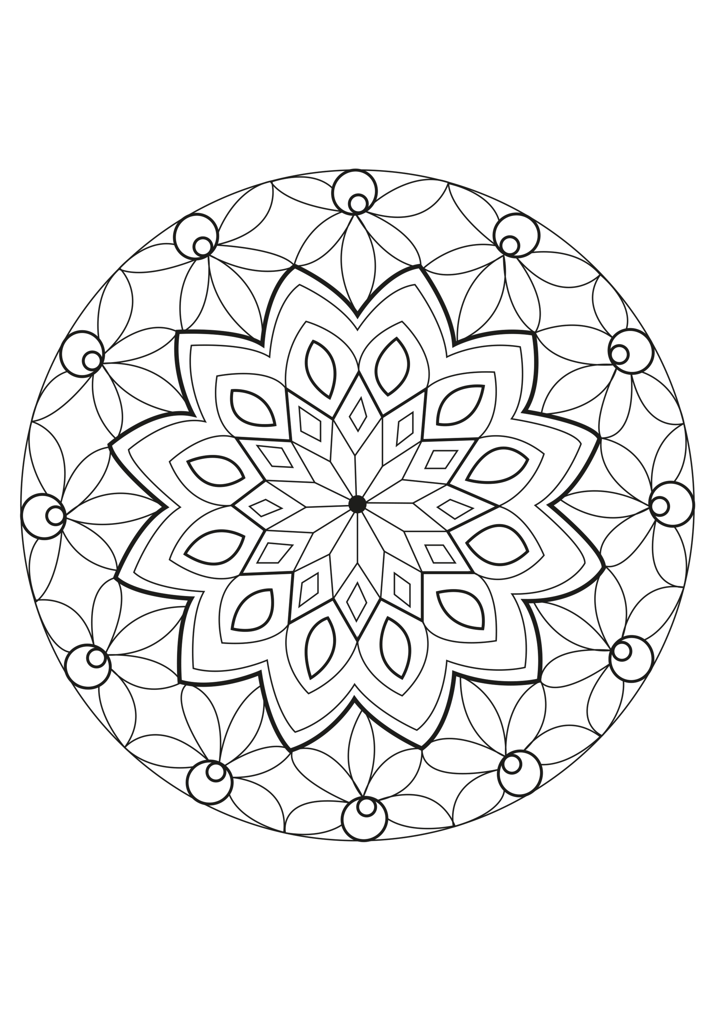 A special Mandala, made by Celine, Artist : Celine