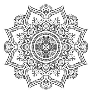 Free coloring pages for you to print - Monday Mandala