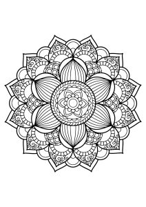 Mandala from free coloring books for adults   17