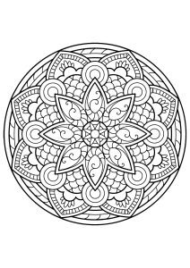 Mandala from free coloring books for adults   4