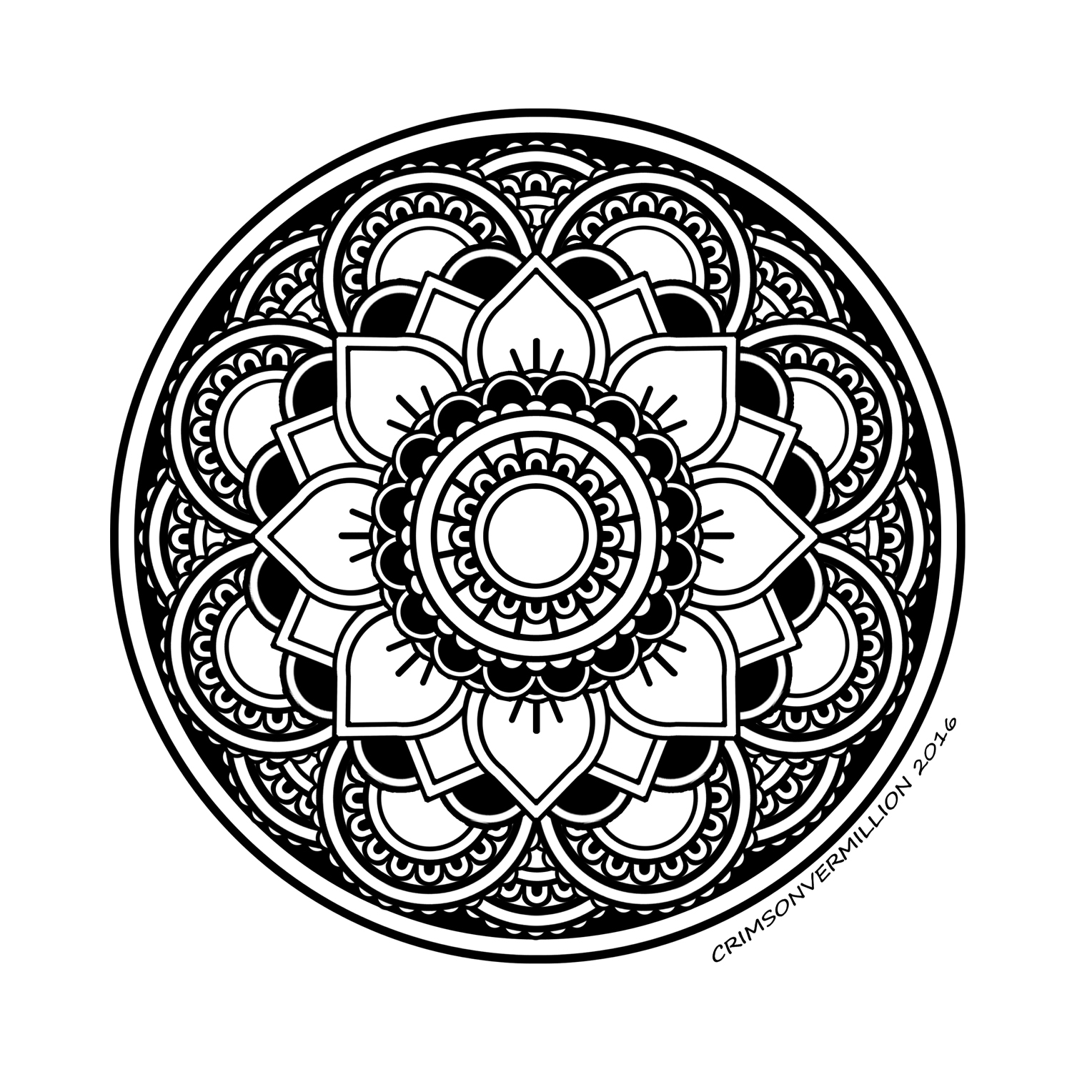 This mandala is a perfect representation of respect and unity!, Artist : Crimson Vermillion