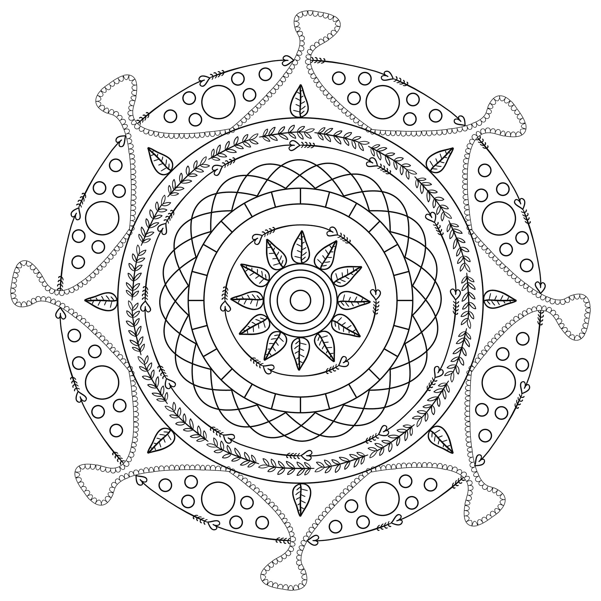 Hypnotic circular mandala, Artist : MPC Design