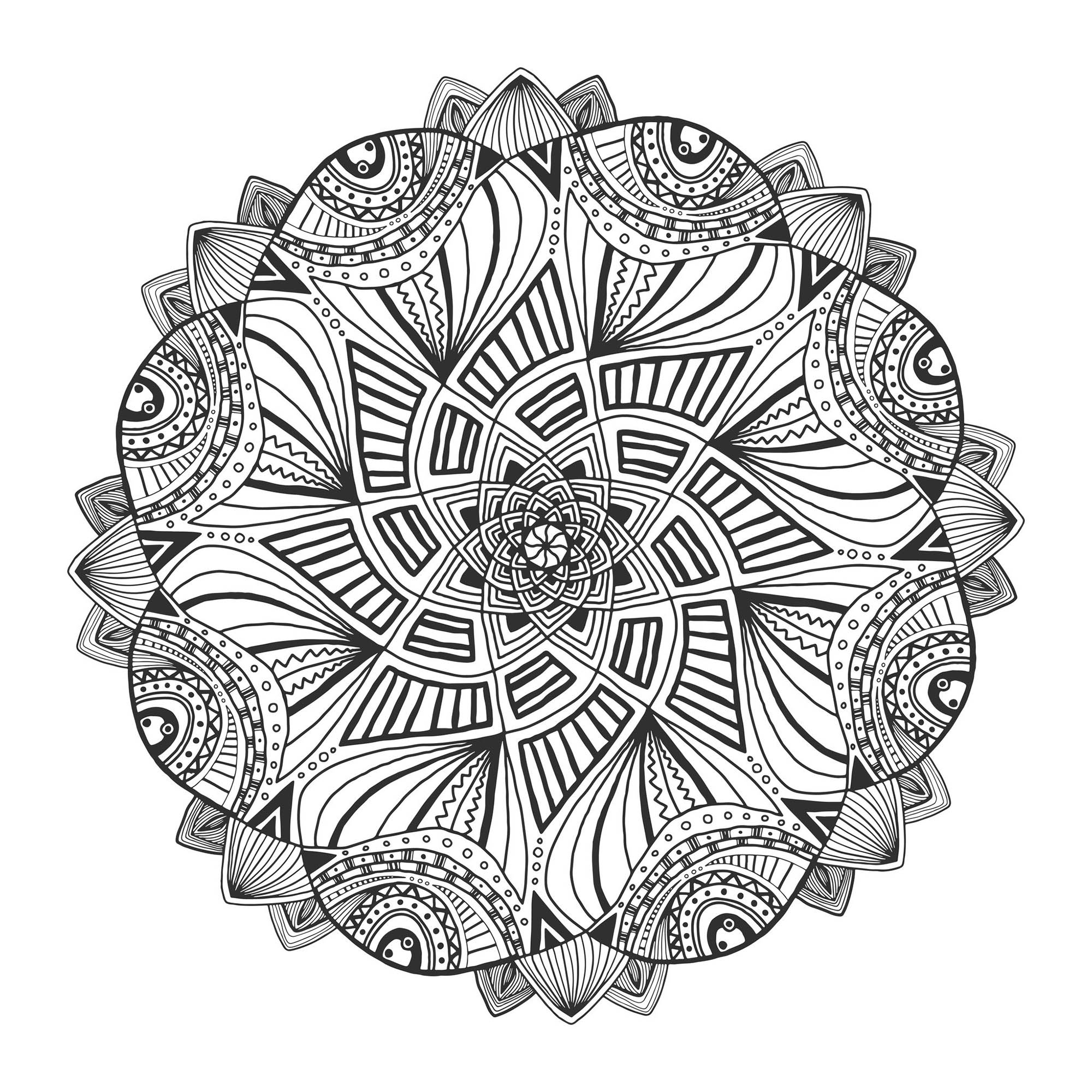 Ornamental floral mandala. Decorative ornament pattern, Source : 123rf   Artist : worldion