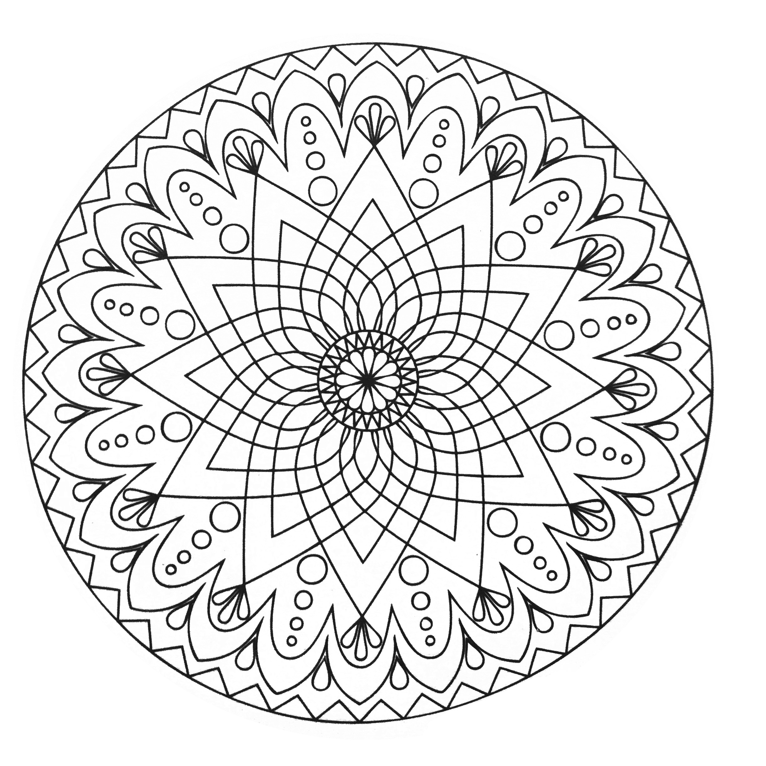 Simple abstract Mandala