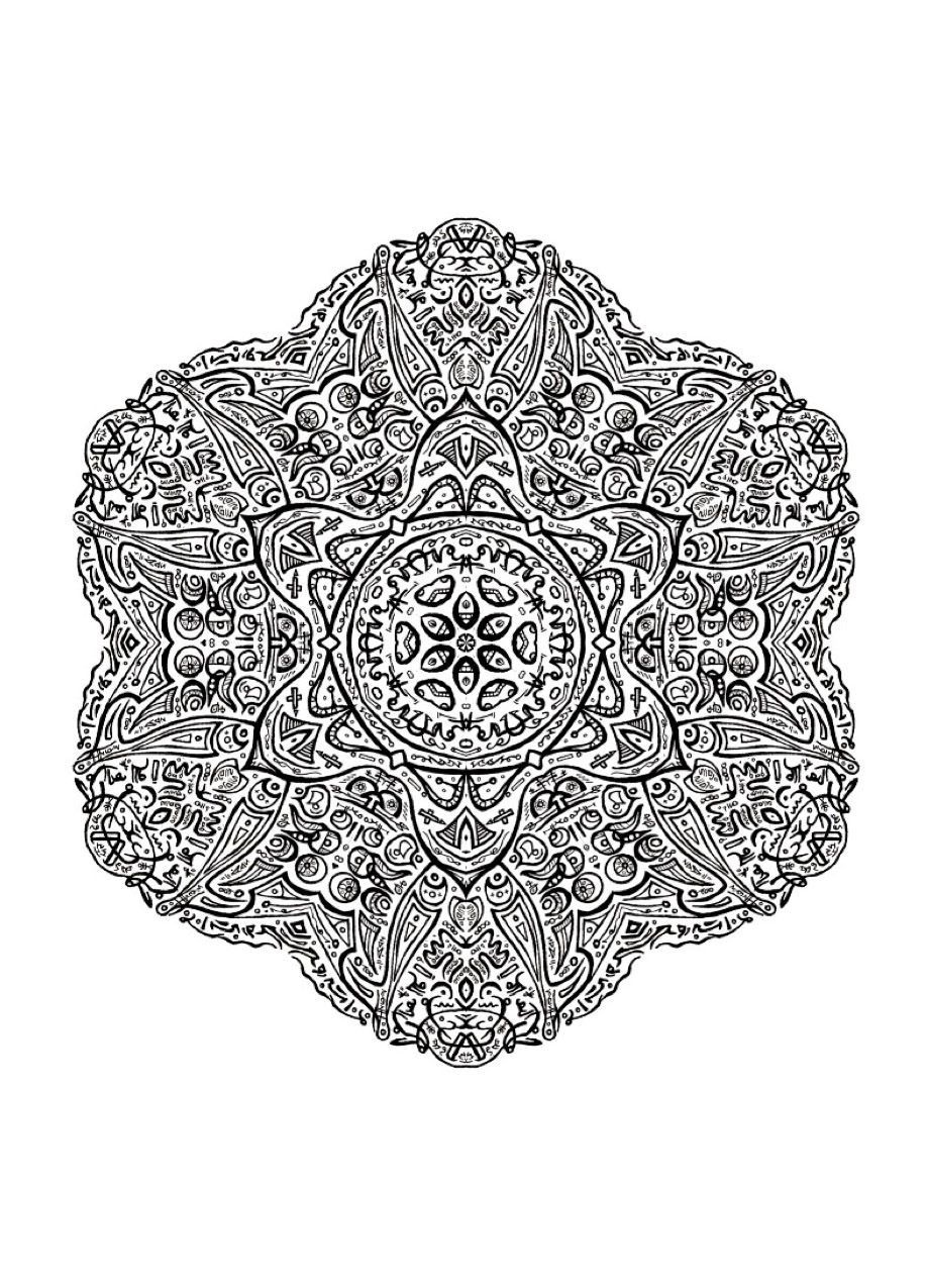 Extreme level of difficulty for this free printable mandala! You will reach the end?