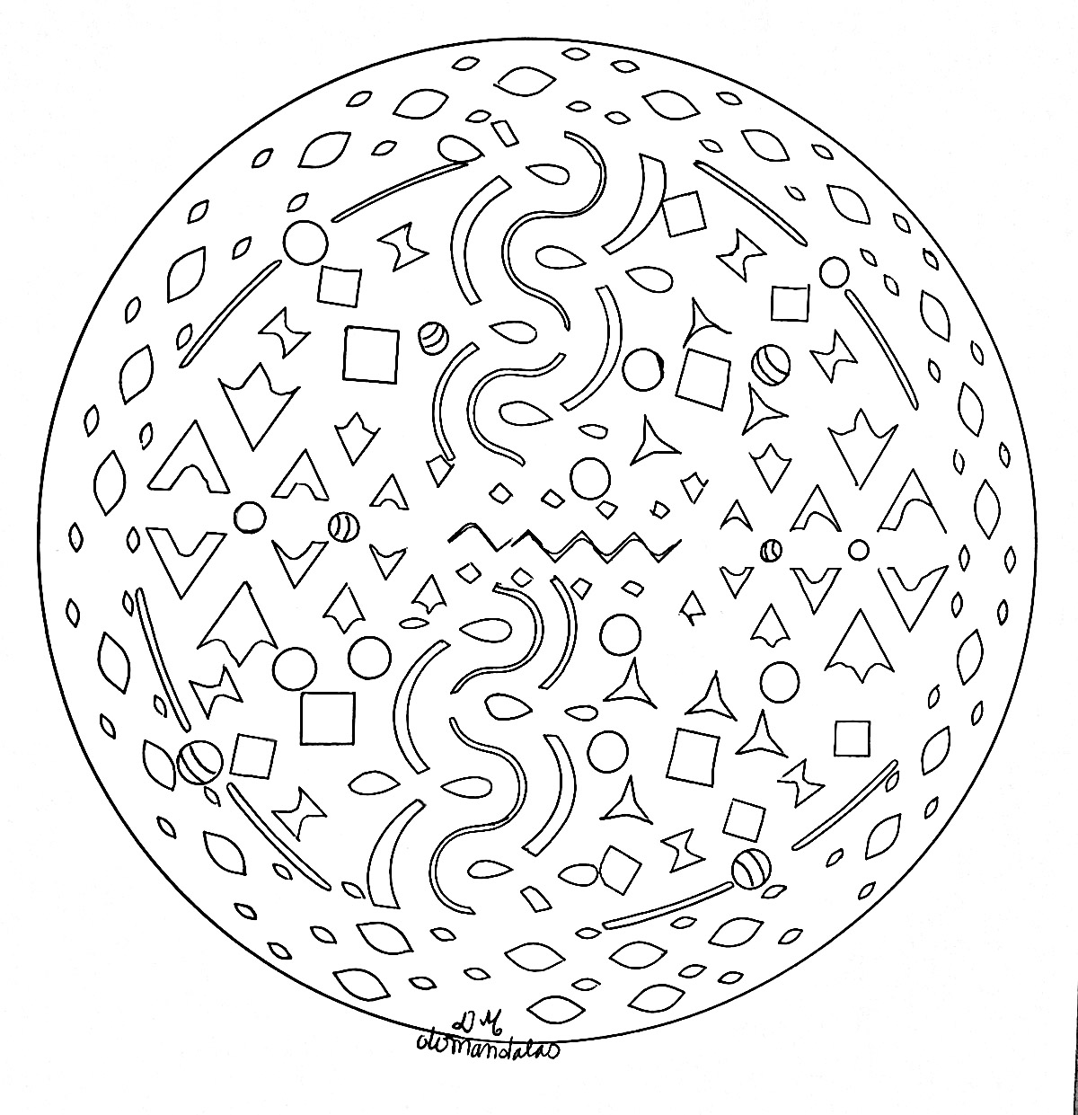 Mandala domandalas simple patterns, Artist : Domandalas