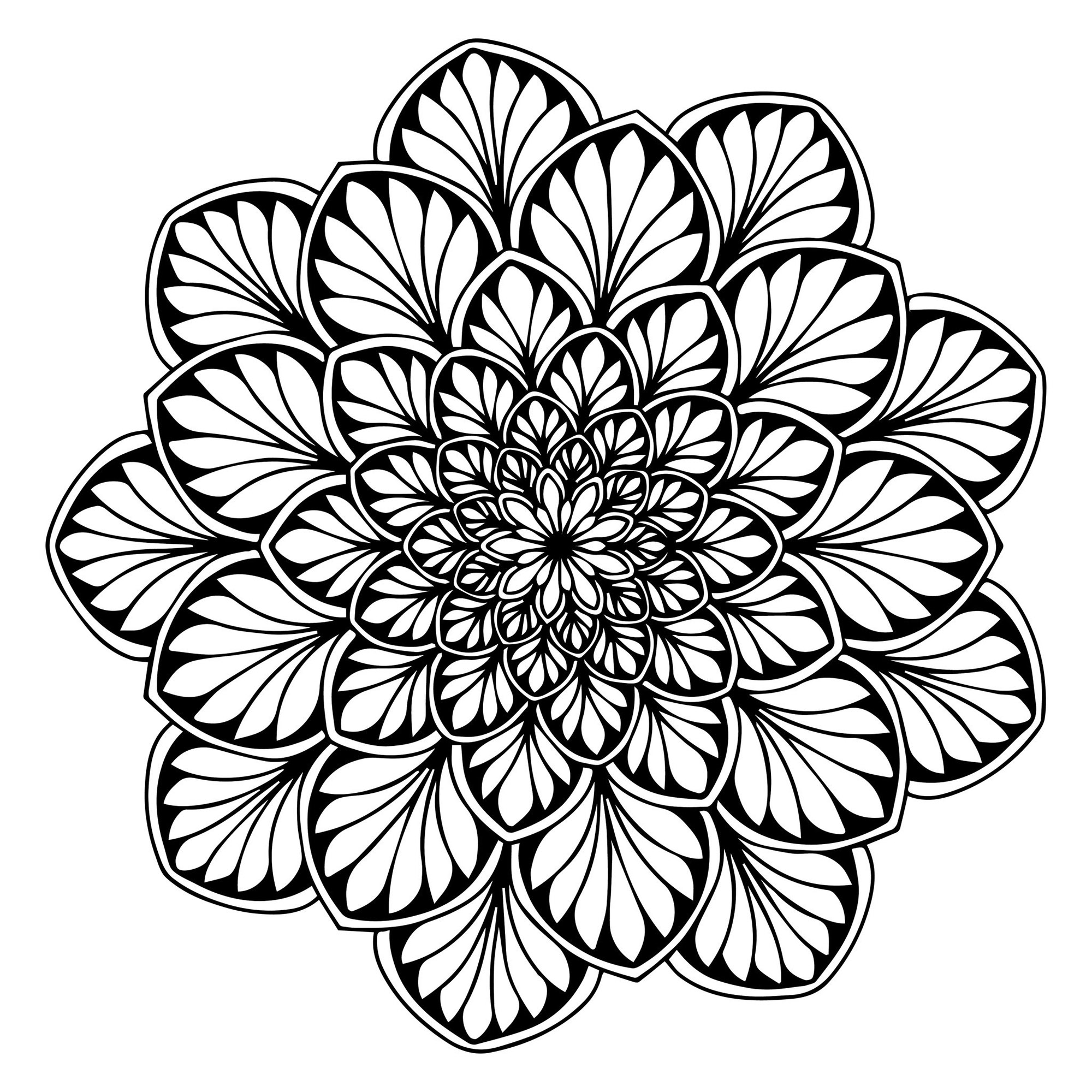 391 Simple Coloring Pages Online Mandala with Printable