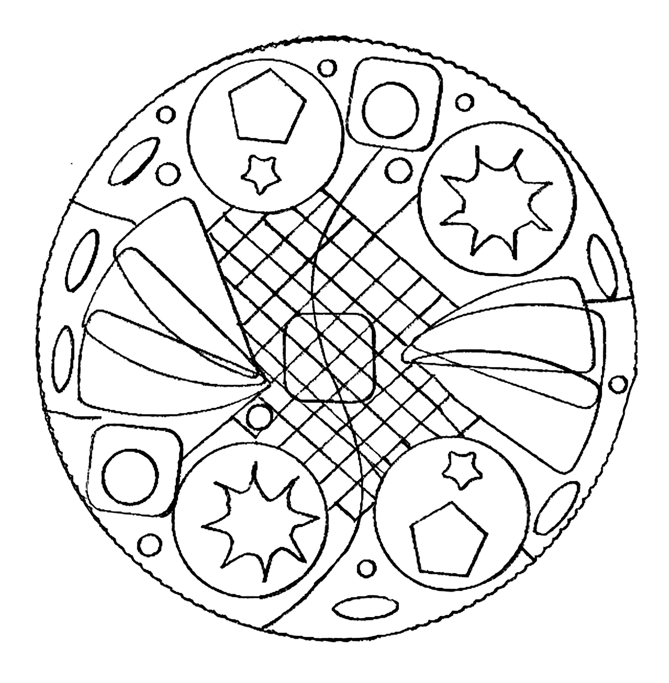 Simple Mandala, Artist : Domandalas