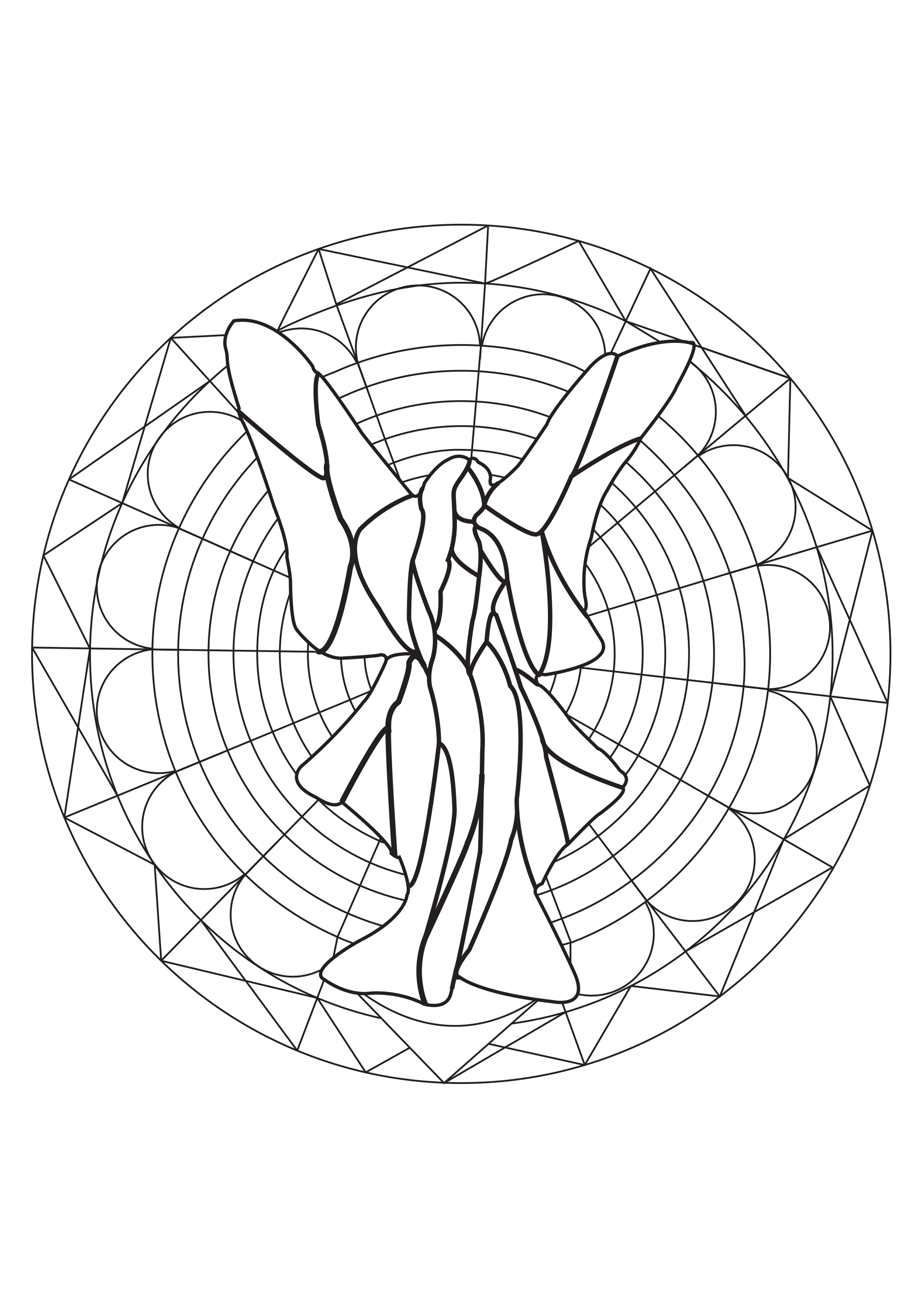 Fairy in a Mandala, Artist : Allan