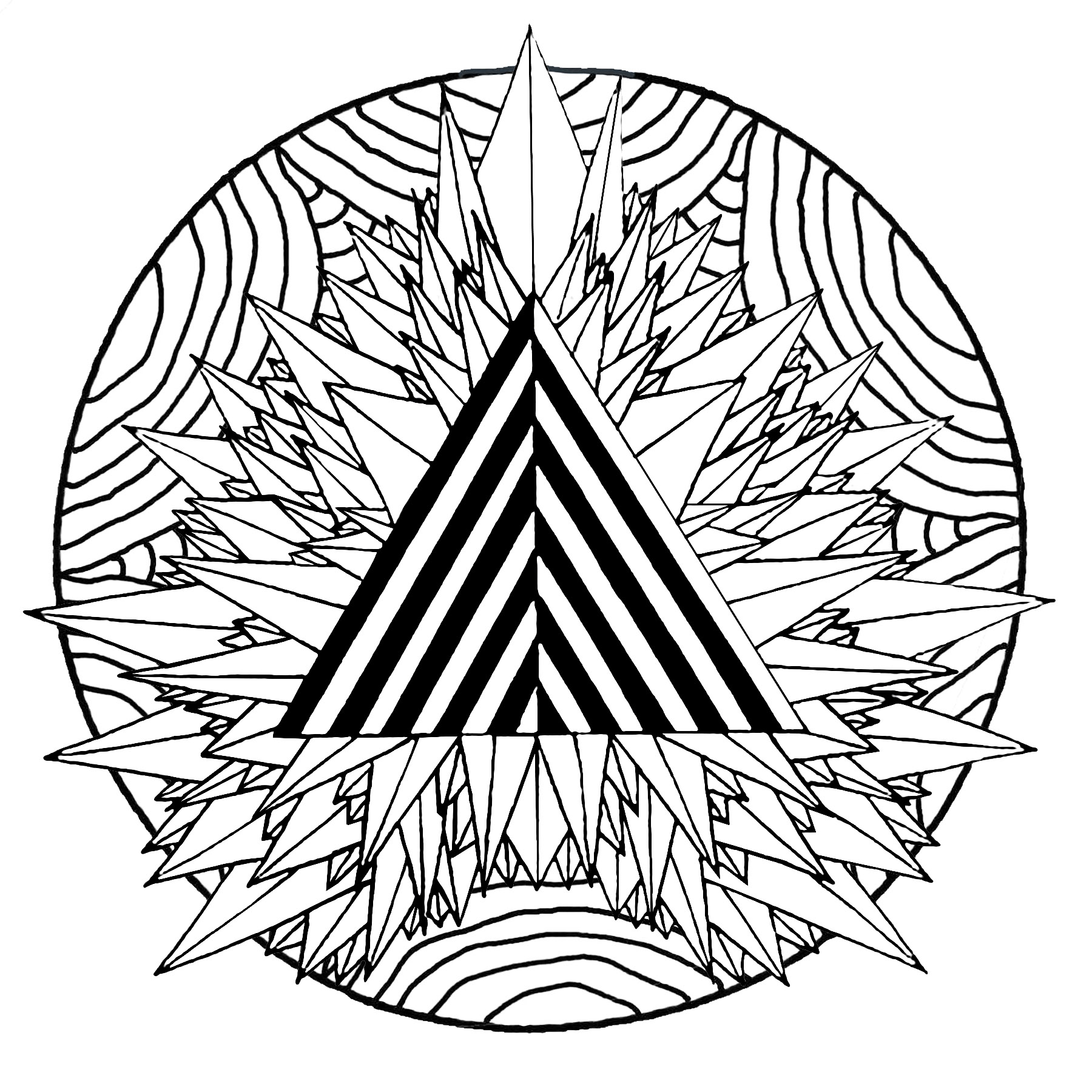 Mystic triangle mandala