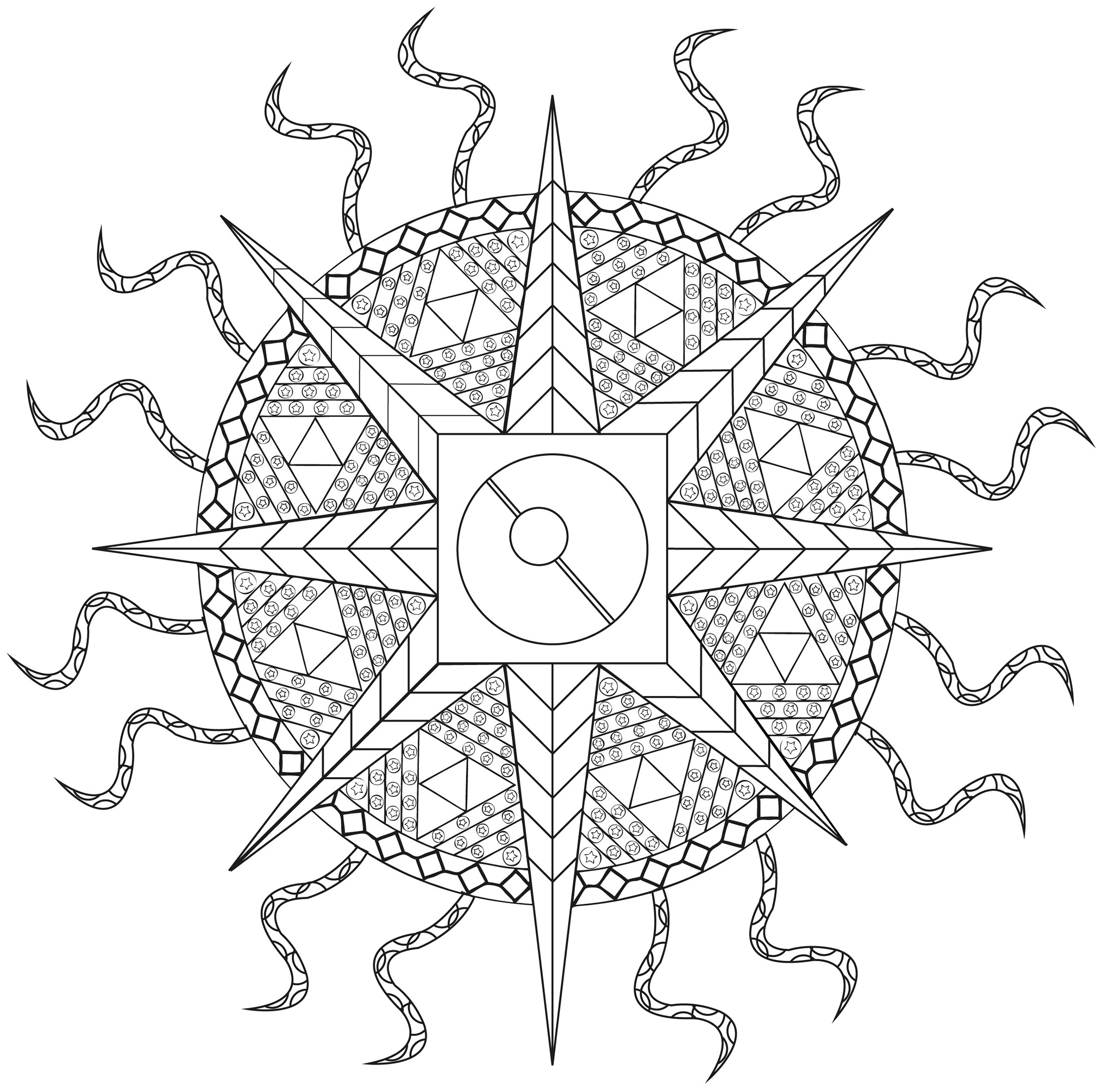 a Mandala with Tentacles, Artist : Alan F