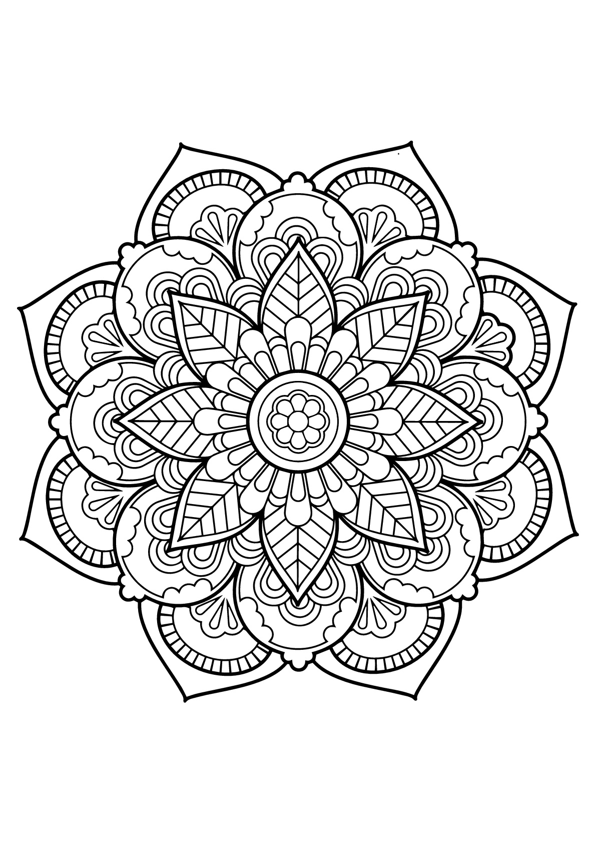Download Mandala from free coloring books for adults 22 - M&alas ...