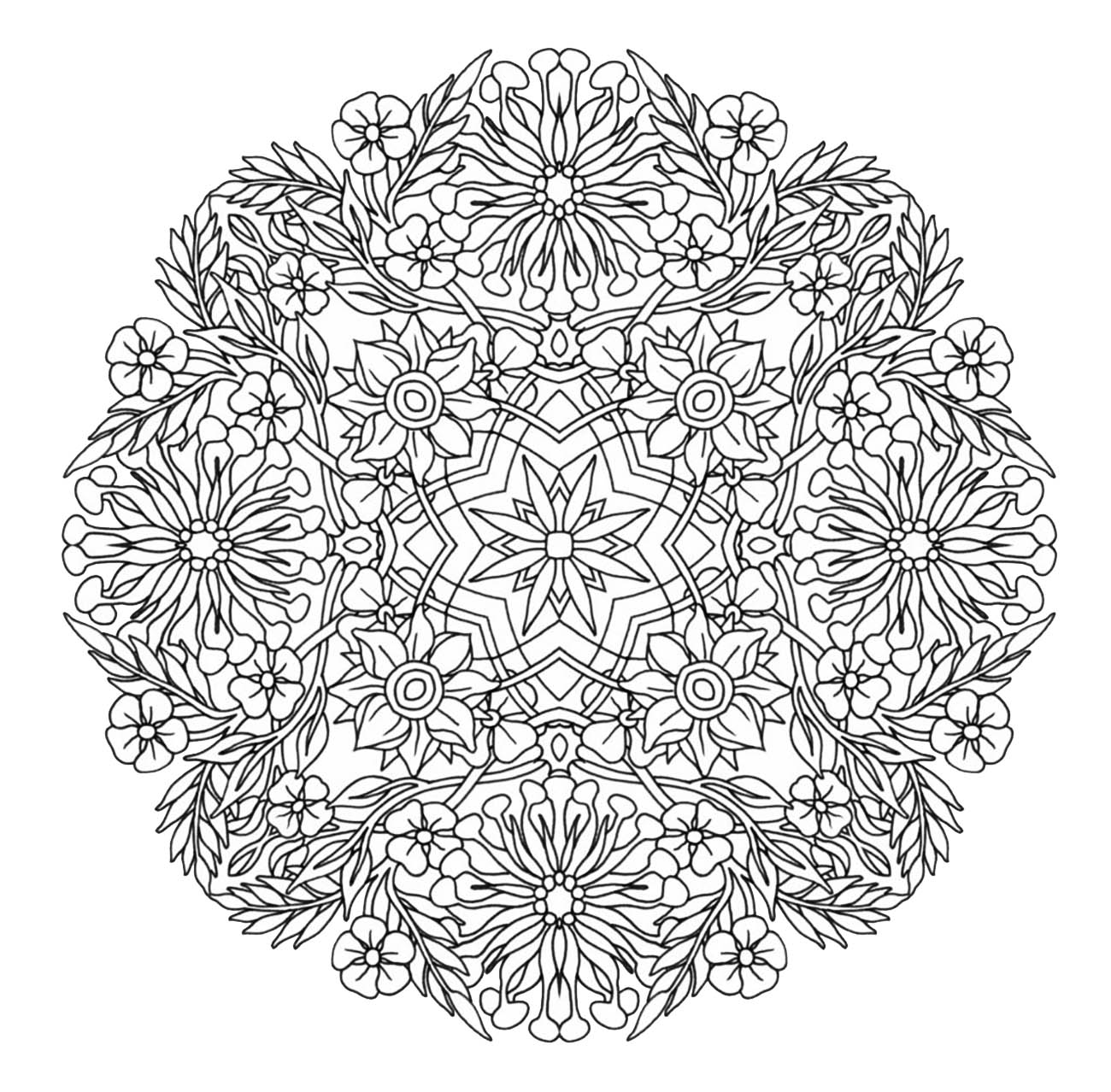 Download Mandala to download in pdf 9 - M&alas Adult Coloring Pages
