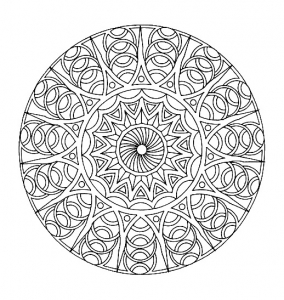 Coloring free mandala difficult adult to print 8