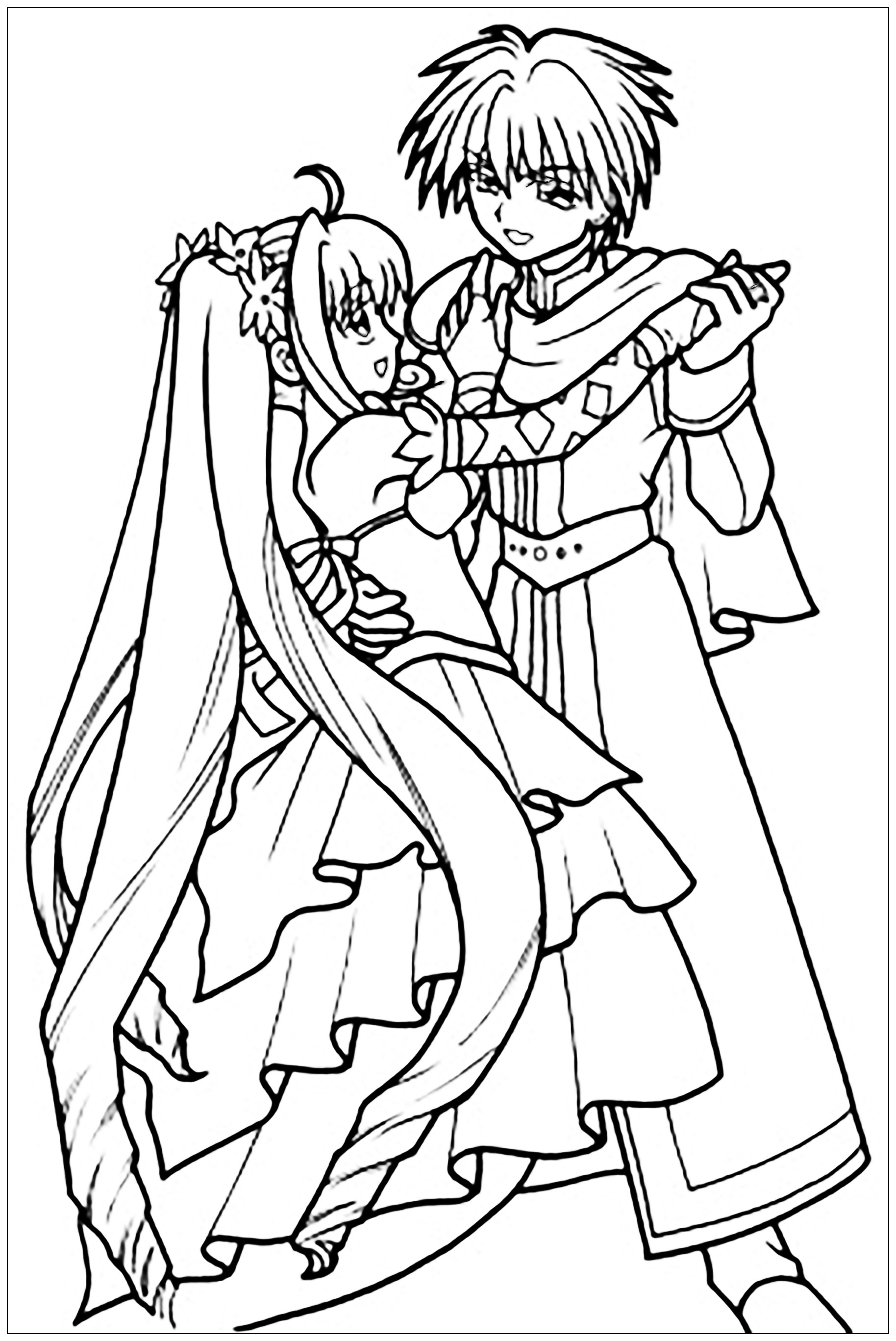 Explore the World of Anime Princess Coloring Pages