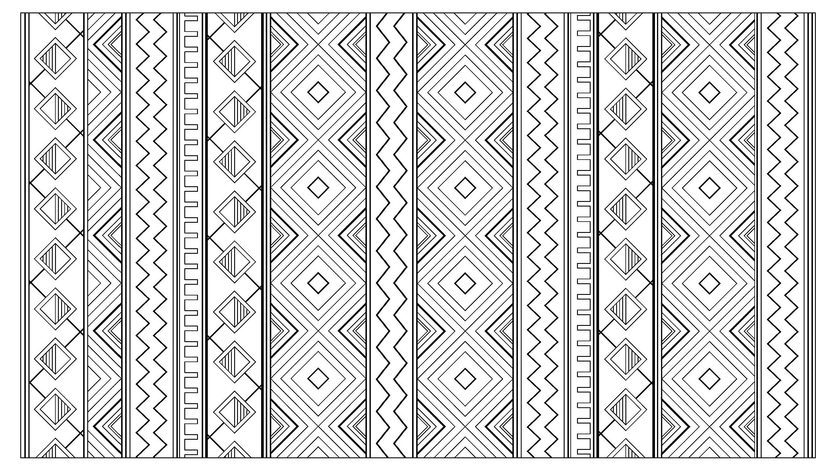 aztec pattern coloring pages
