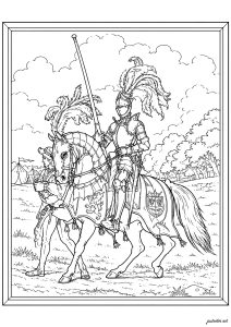 Edward Henry Corbould Lord Eglinton et Winton, Disguised as a Knight of the Tournament (circa 1840)
