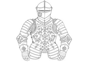 Medieval soldier armor