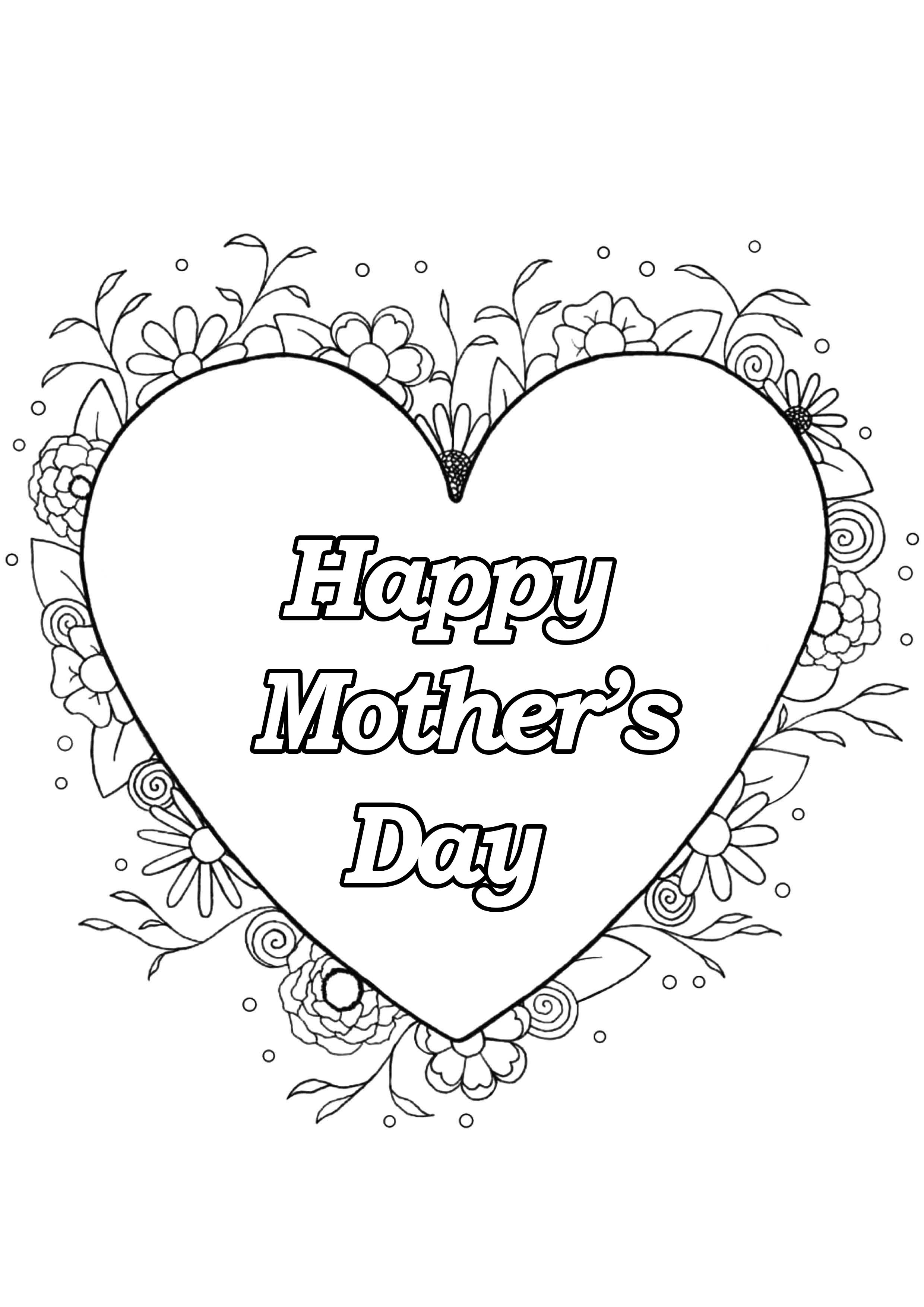 Download Mother s day 4 - Mother's Day Adult Coloring Pages