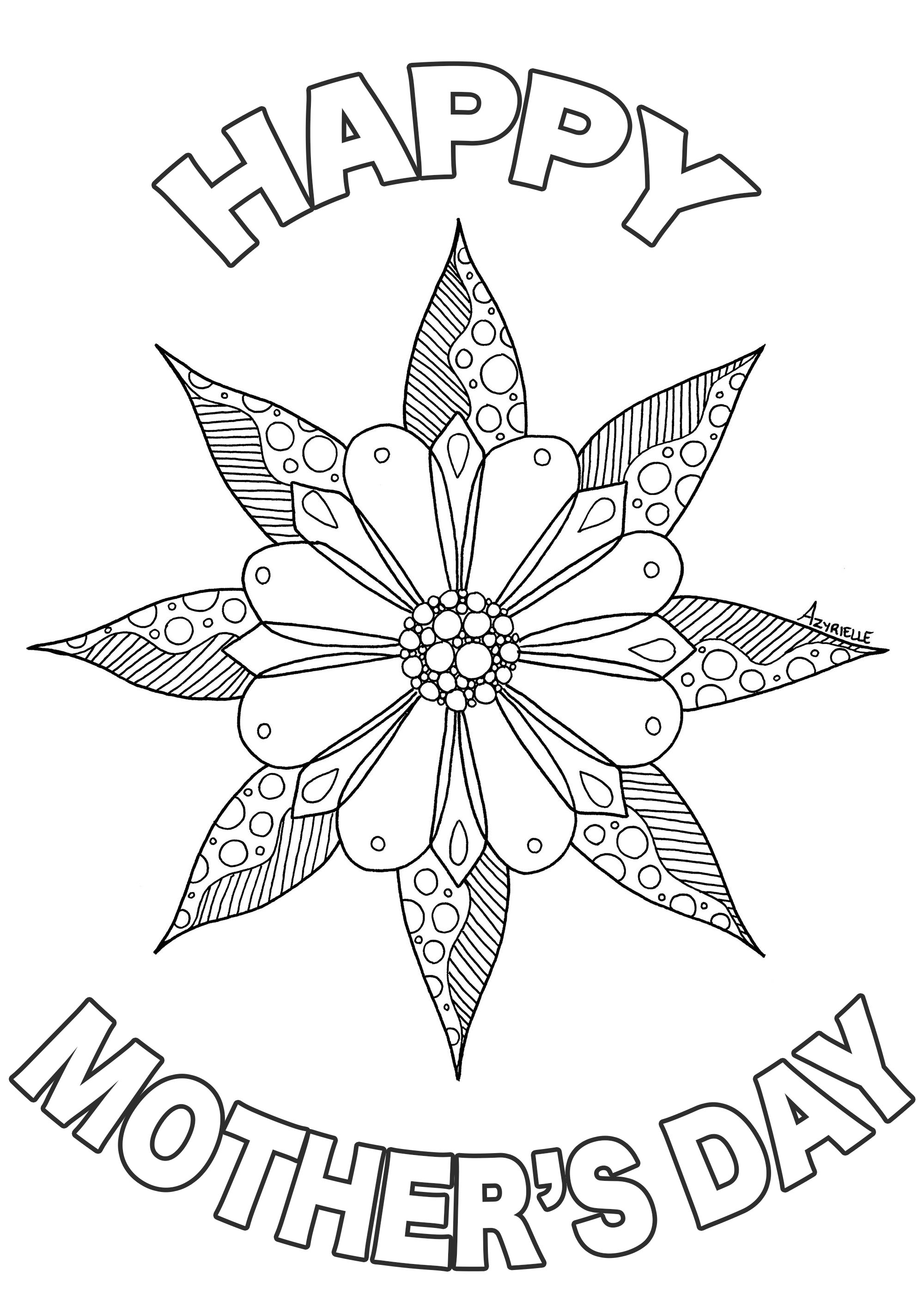Mothers Day Coloring Pages For Church Coloring Pages