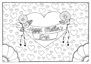 Coloring page mother s day by pauline