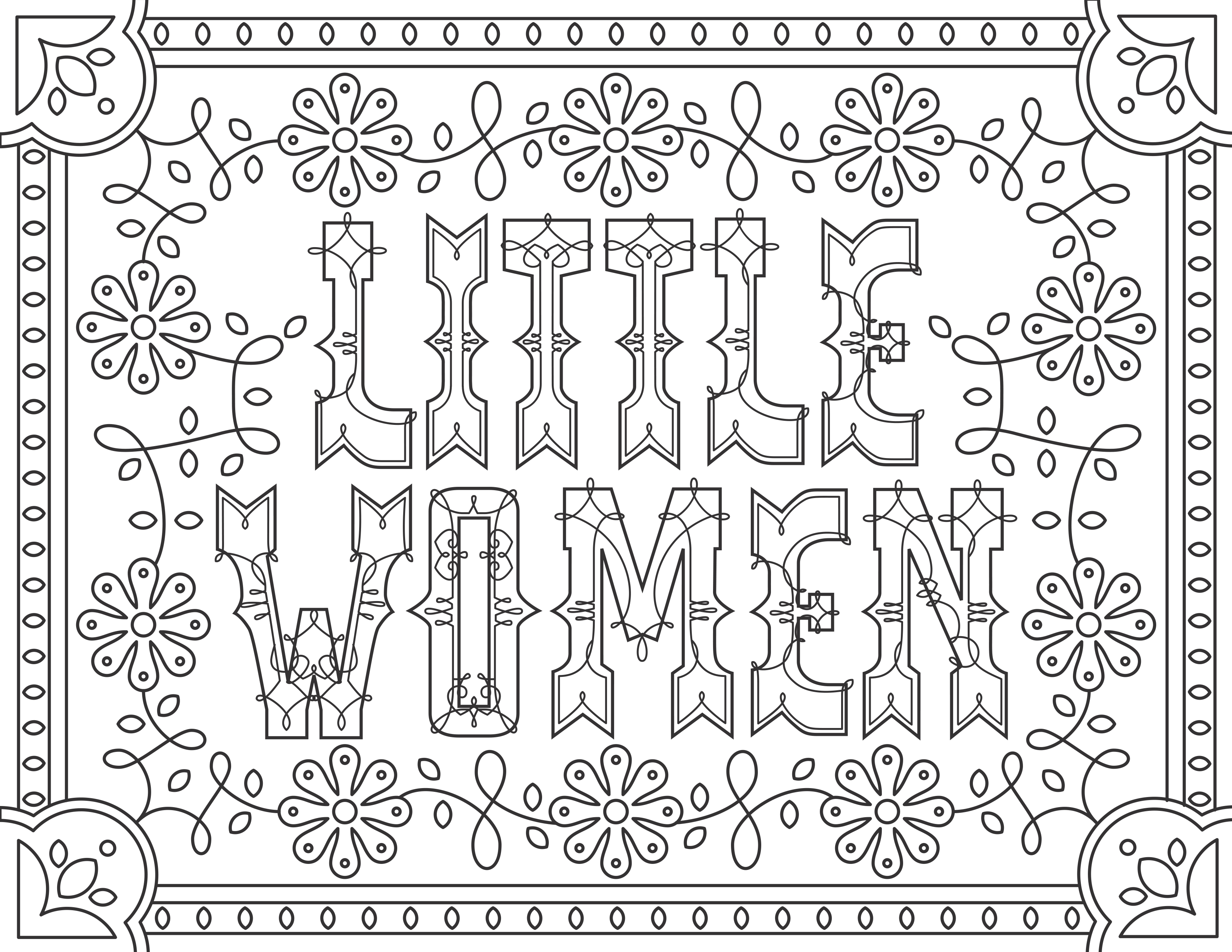 Download Little Women - Movies Adult Coloring Pages