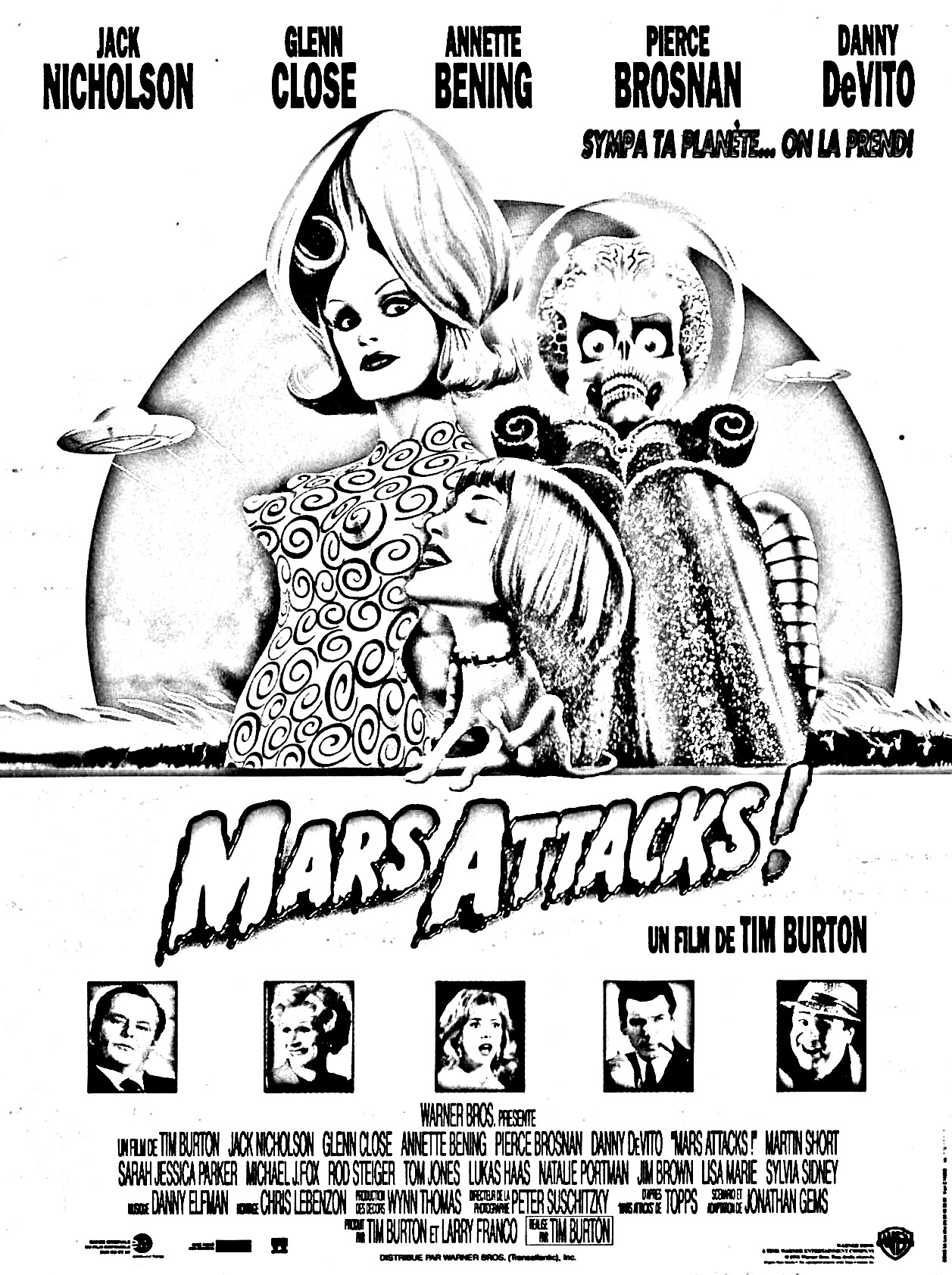 1996 Tim Burton movie Mars Attacks !