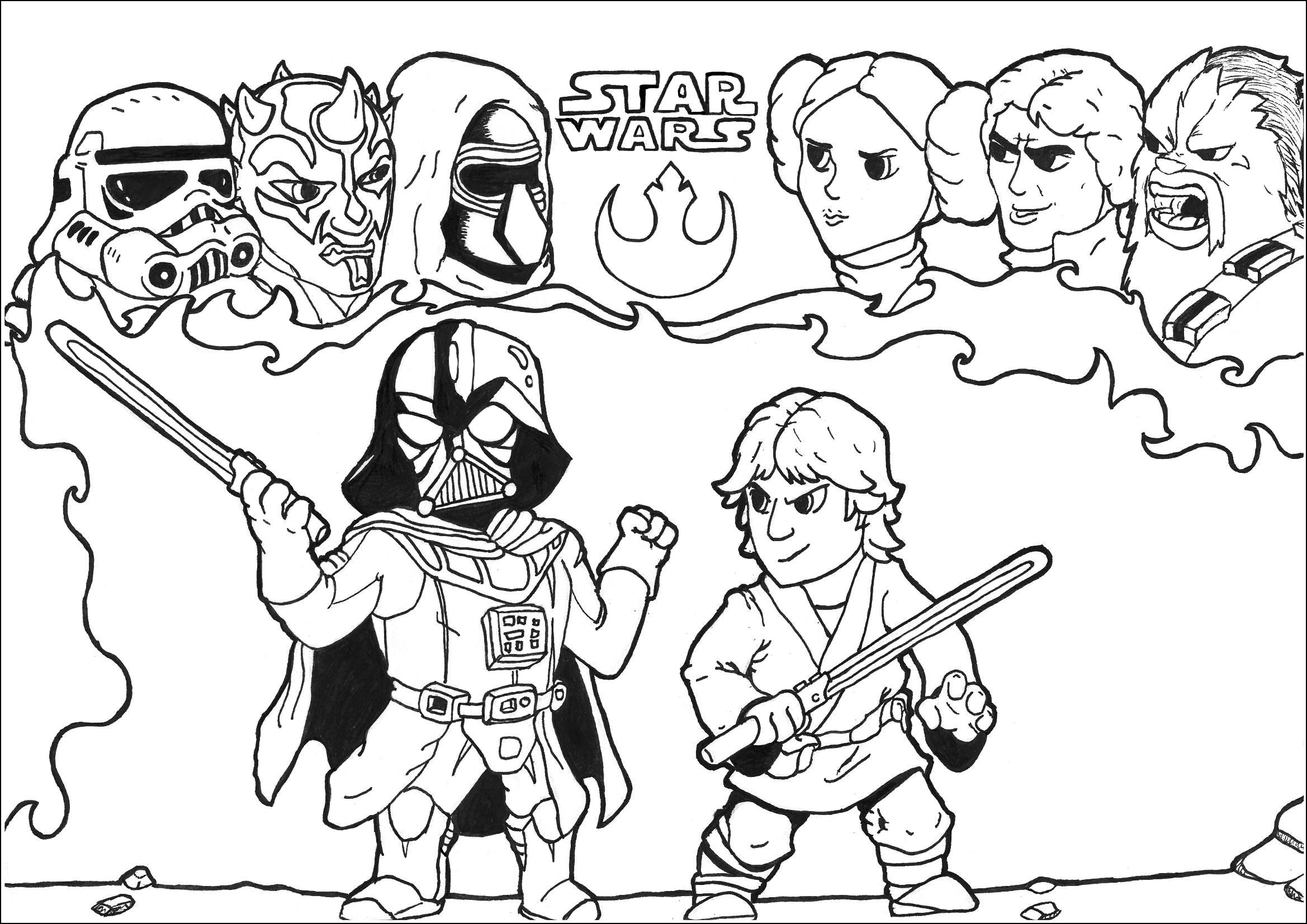 Download Star Wars Coloring Pages For Adults