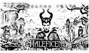 Coloring maleficent disney characters