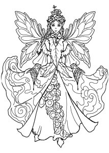 Fairy Coloring Pages for Adults & Kids