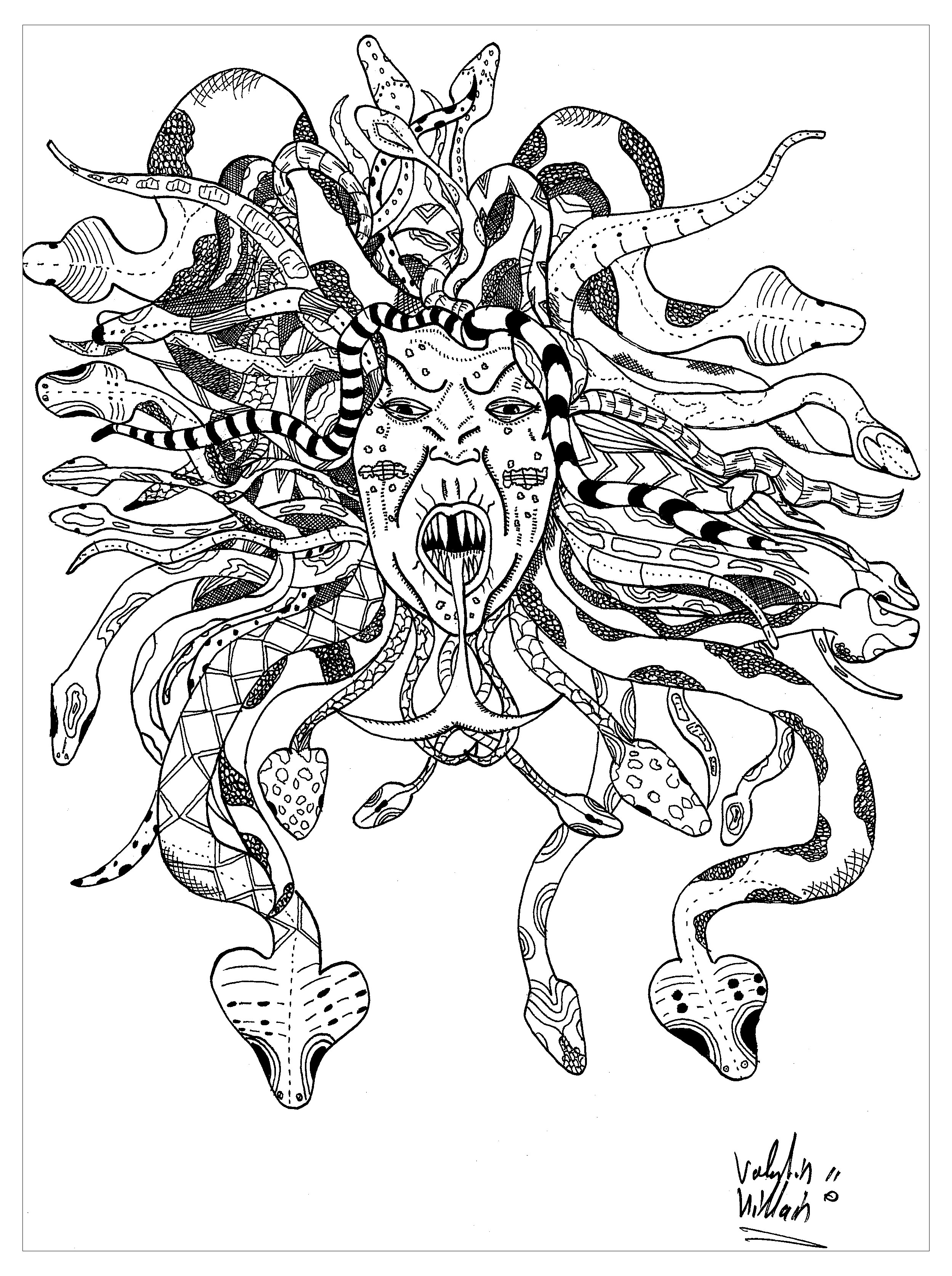 Dark Fantasy Fantasy Coloring Pages For Adults - Select from 35653