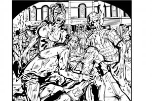 Coloring adult zombies