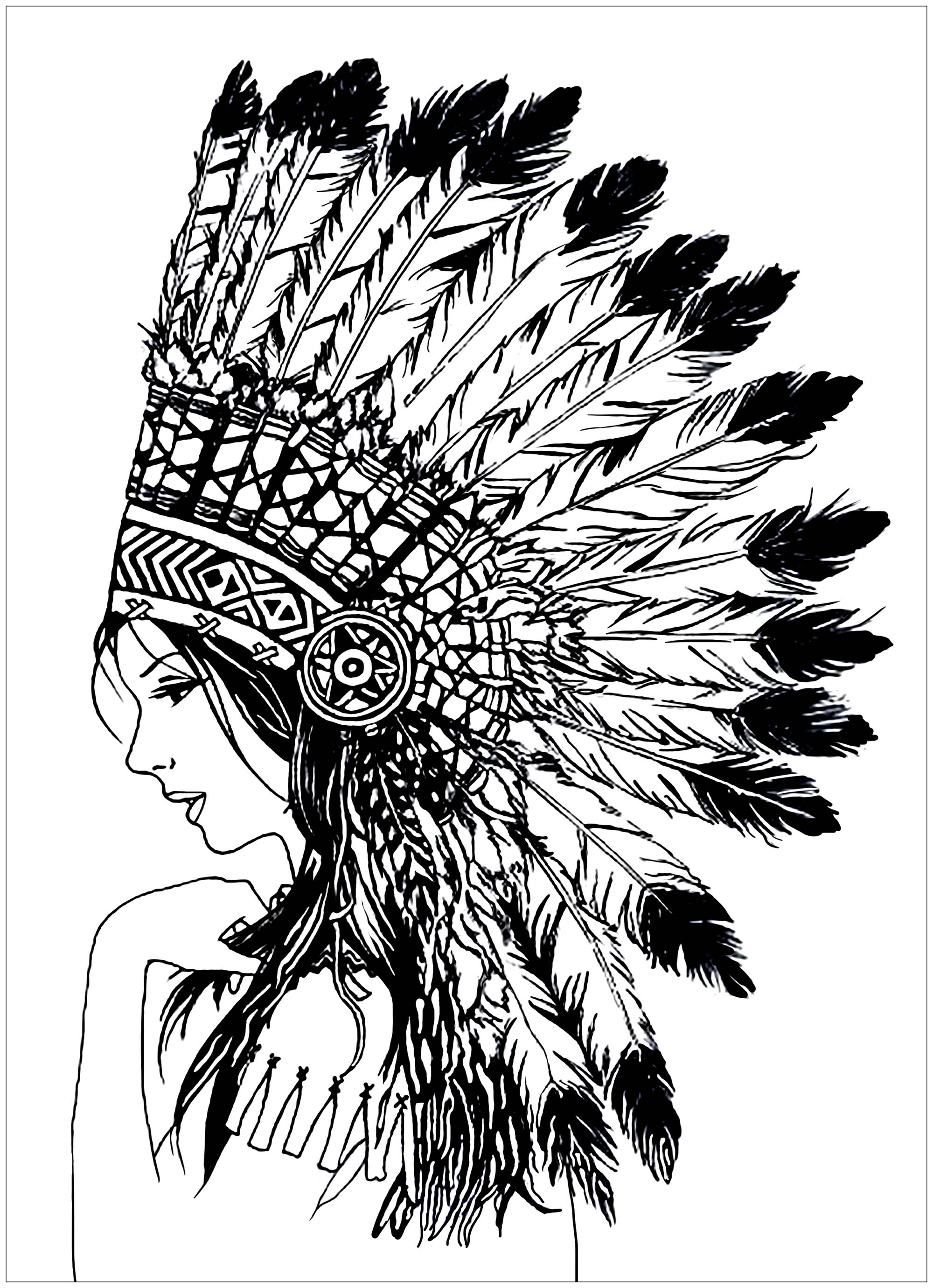 The Best Ideas for Native American Coloring Pages for Adults – Home