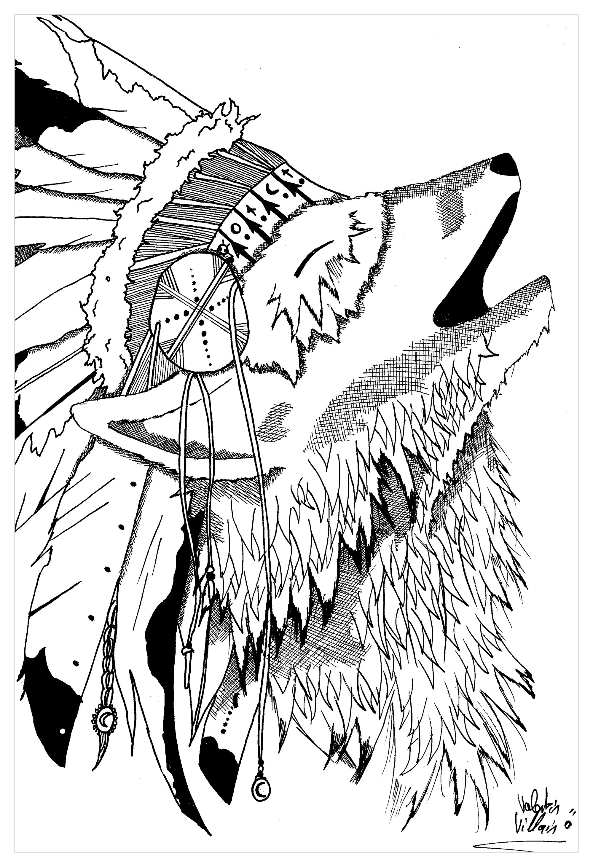apache indians coloring pages