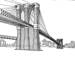 New York - Coloring Pages for Adults