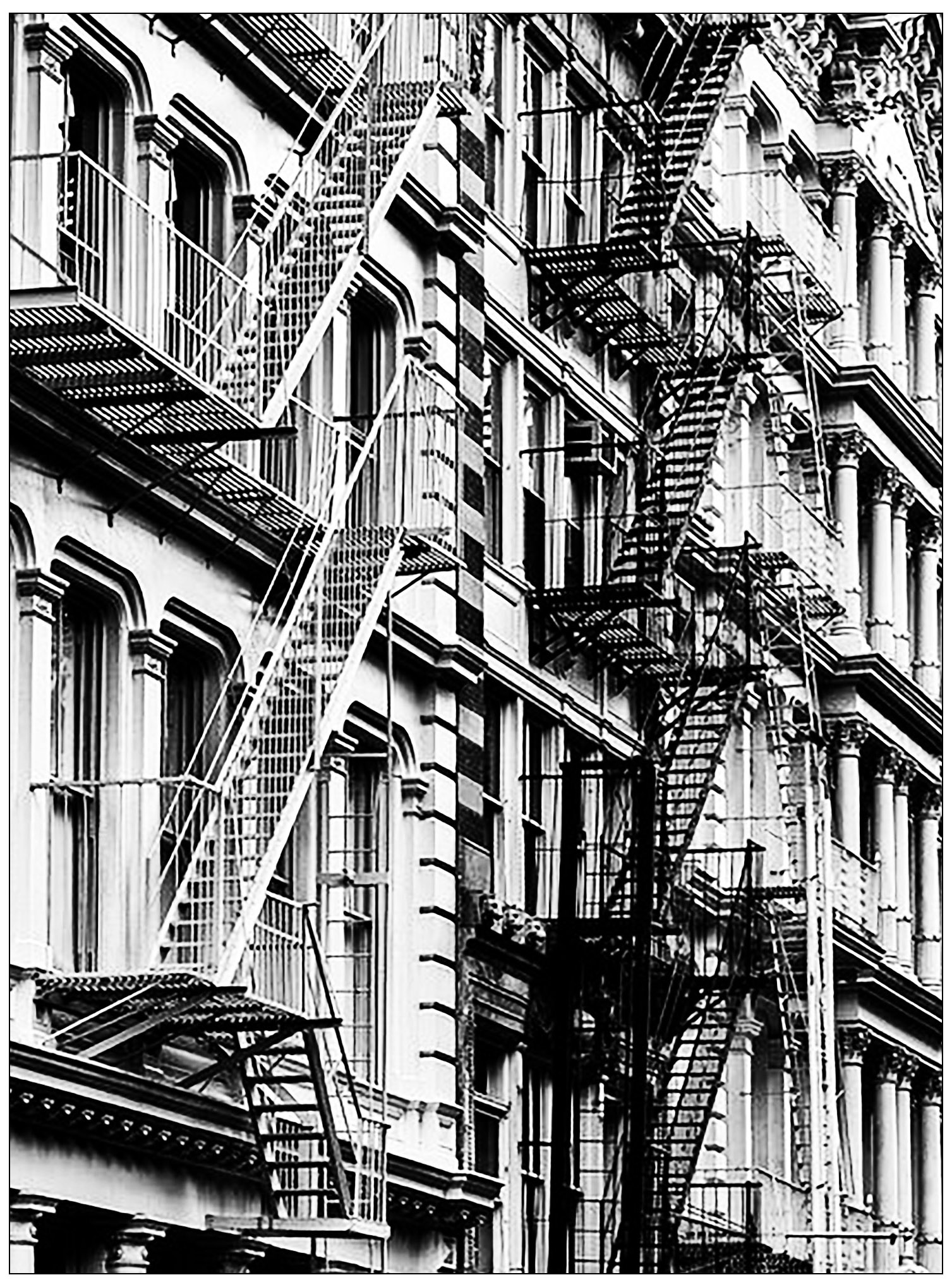 Typical stairs in China Town, New York