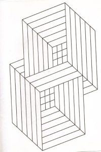 Printable Optical Illusions (Op Art) Coloring Page for adult : Illusion-optic-squares