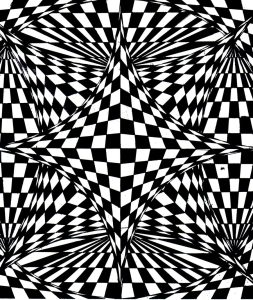 Printable Optical Illusions (Op Art) Coloring Page for adult : Op-art-illusion-optique-sky-amethyst