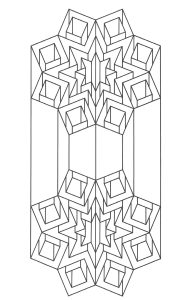 Printable Optical Illusions (Op Art) Coloring Page for adult : Op-art-jean-larcher-12