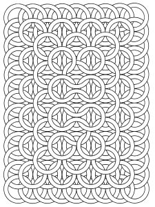 Printable Optical Illusions (Op Art) Coloring Page for adult : Op-art-jean-larcher-17