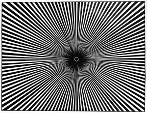 Printable Optical Illusions (Op Art) Coloring Page for adult : Optical illusion